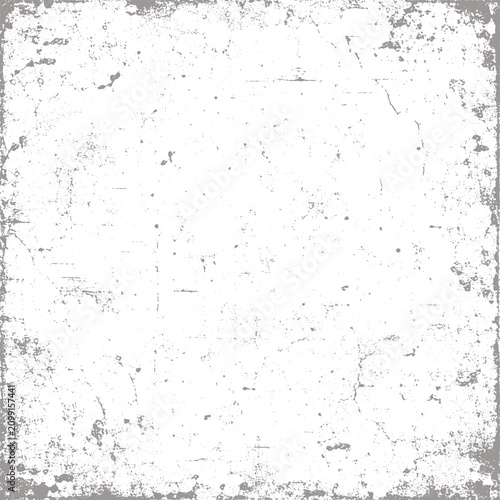 Grunge texture effect with distressed edges black and white background
