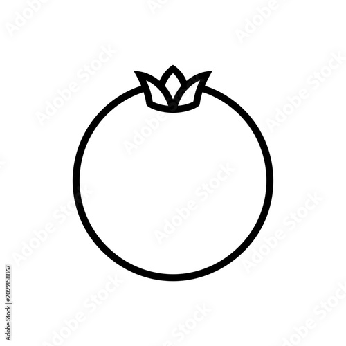 Minimalist Black Curved Arrow with Three Prongs Isolated on White Background