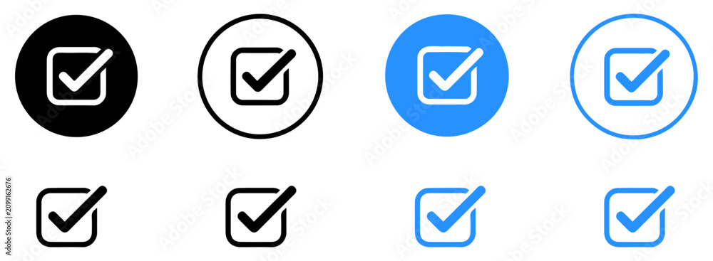© graphixecho - checkbox checkmark icon set vector
