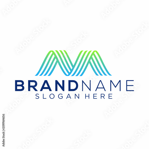 Letter M logo Vector