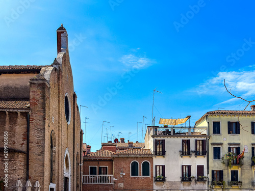 Antique building view in Venice, ITALY