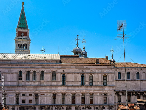 Antique building view in Venice, ITALY
