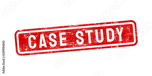 Case study red grunge stamp