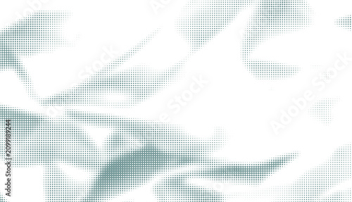 Abstract halftone pattern texture in soft teal blue on as PNG element