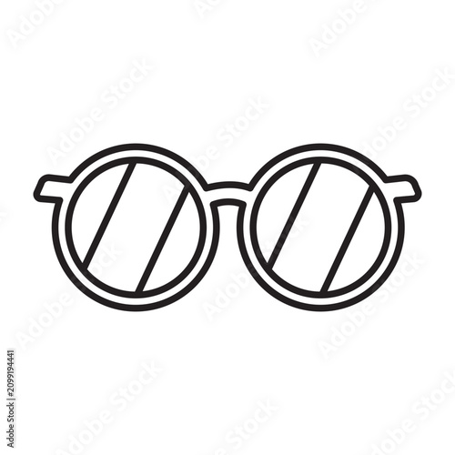 Outline vector icon of a digital camera for photography and travel.