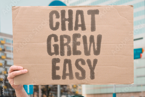 Canvas Print "Chat Grew Easy" The conversation flowed naturally