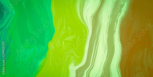 Quadro su tela Bold Abstract Palette of Bright Acrylic Color Swirls