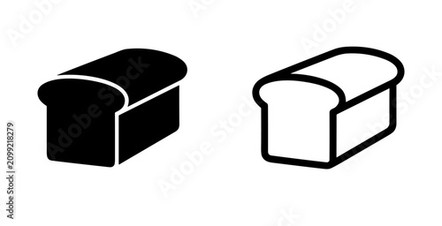 Tableau sur toile Freshly baked loaf of bread, bakery, food staple and healthy carbohydrate