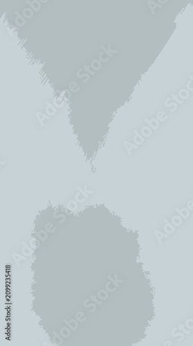 Grey Shapes on White Background.