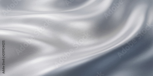 Foto Abstract Smooth Silk Satin Fabric Background with Flowing Elegant Waves and Luxu