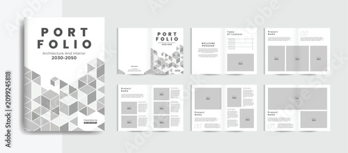 Creative Personal Portfolio Template, Architecture Portfolio Design, Photography Portfolio Album.
