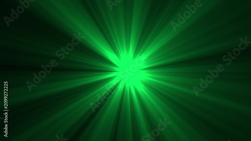 High-quality stock footage of sun rays light effects. Cyan light beams on black background.