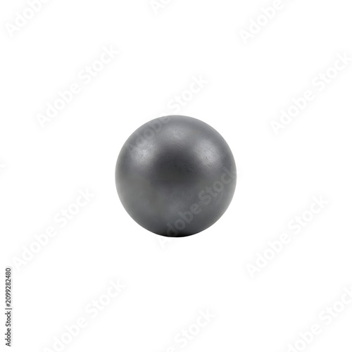 Fotografía Perfectly round dark metallic sphere or ball