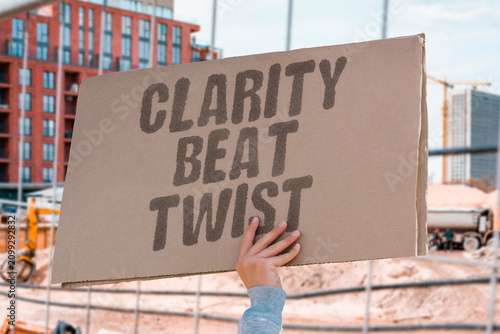 Photography "Clarity Beat Twist" Being clear outdid cleverness