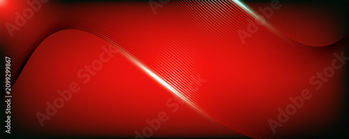 red abstract background gradient wave line with abstract shape elegant luxury style