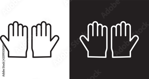 Vászonkép Gloves icon