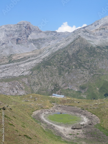 mountain road in the alps