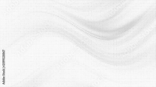 Minimalist halftone pattern on transparent background, uniform dot texture, simple black and white abstract element.