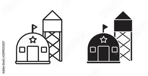 фотографія military base icon