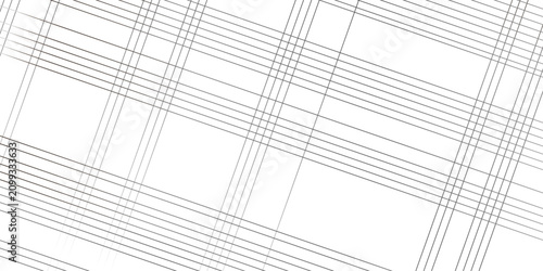 Quadro su tela Vector oblique stripe diagonal black and white line gradient fabric transparent diagonal line cloth