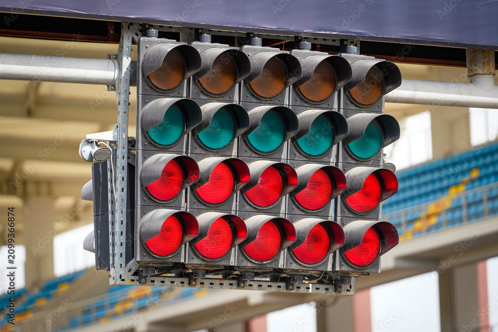 Obraz premium Start and Finish Lights