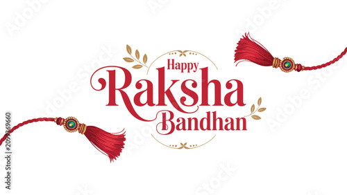Foto Elegant raksha bandhan festival design featuring happy raksha bandhan text in re