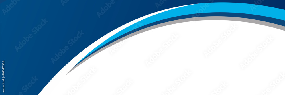 Obraz premium Abstract blue corporate business background with curve wave.