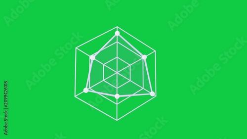 White marker tracing top vertex hex forming purple fill growing and displaying 92 on transparent bg
