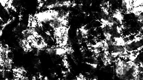 Abstract black and white grunge texture with rough ink splatter pattern