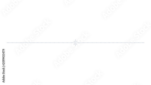 Horizontal dotted line on transparent background.