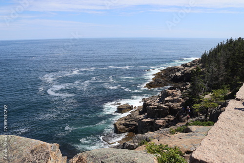 Rocky Atlantic seashore in Maine