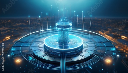 premium innovation platform with floating enterprise technology architecture