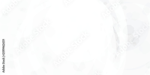 Schilderij op canvas Overlapping circular rings watercolor pattern with a light gray and white color