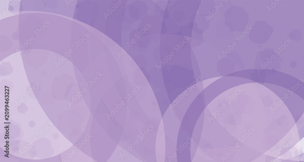 Fototapeta premium Overlapping rings watercolor pattern in shades of lavender and lilac creating an abstract background arrangement art blend circles color