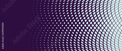 Bild auf Leinwand Warped intersecting grid pattern with a gradient effect showcasing a distorted g