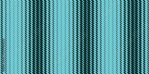 Fotografie Wavy staggered halftone pattern with teal and dark blue coloration a repeating g