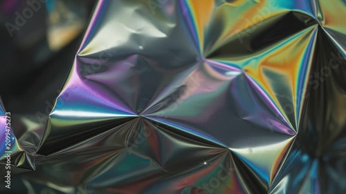 Abstract geometric holographic foil texture