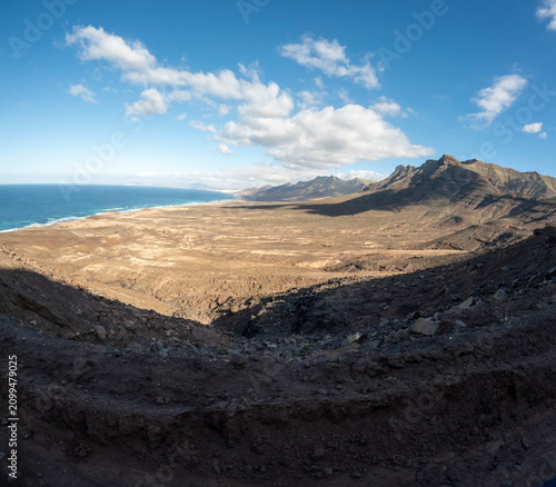 Fuerteventura island Canary islands Spain Cofete mountains in the peninsula of Jandia