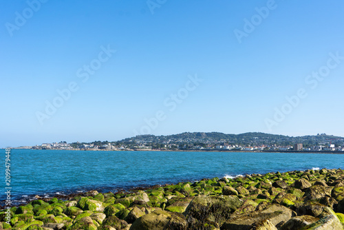Photography Scenic Dublin Bay shoreline with coastline