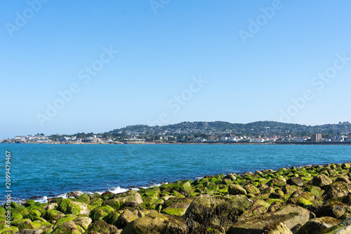 Foto Coastal view across Dublin Bay Ireland
