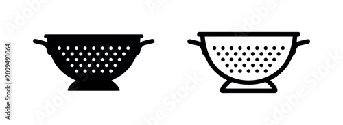 Fotografía Colander icon set