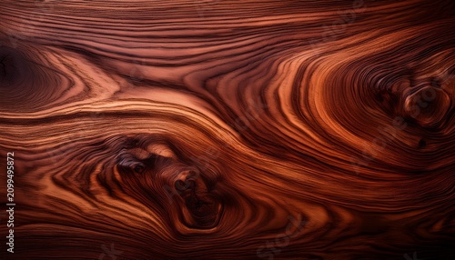 rich mahogany wood grain texture with intricate swirls and dark tones