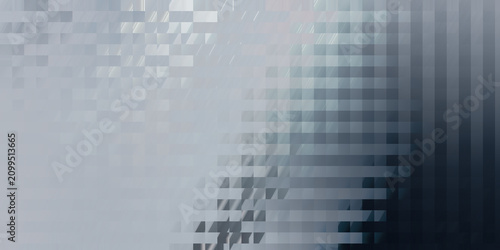 Abstract geometric background with soft blue and grey pixelated gradient