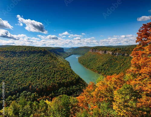 panoramic view of letchworth state park east finger lakes region upstate new york new york state