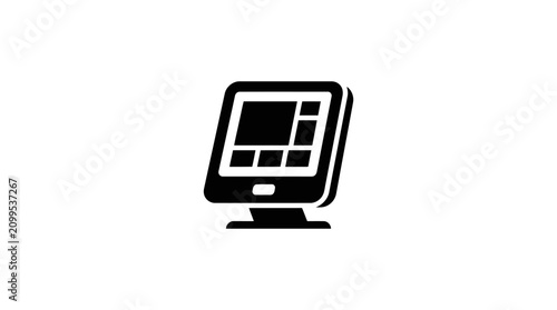 Digital display screen icon technology interface