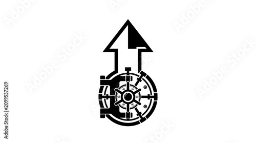 Financial growth symbol