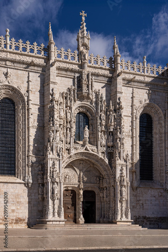 Принти на полотні Manueline South Portal of Jeronimos Monastery in Belem, Lisbon