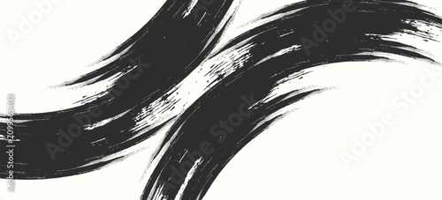 Splash set of splatter vector black brush stroke grunge banner