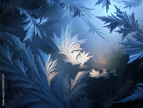 Deep sea underwater scene w...