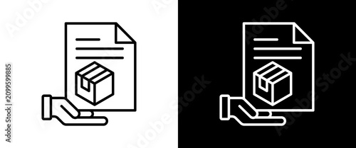 Collateral  white and black icon set design